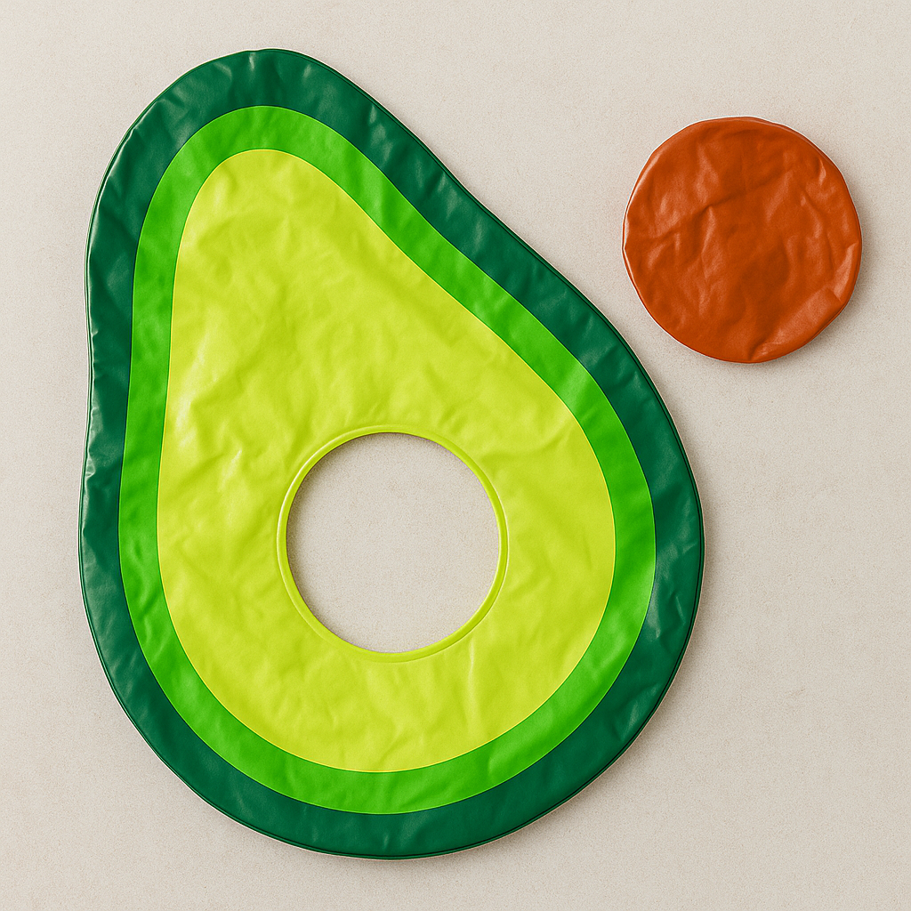 Inflatable Avocado Pool Float