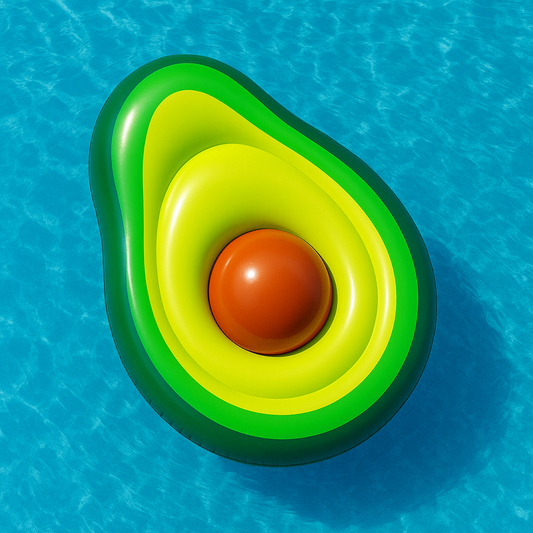 Inflatable Avocado Pool Float