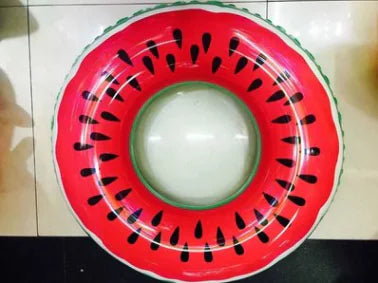 Adult Watermelon Swim Ring - Thick Inflatable Pool Toy