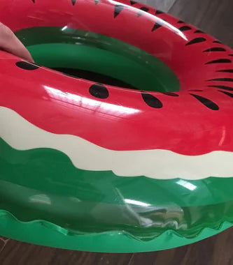 Adult Watermelon Swim Ring - Thick Inflatable Pool Toy